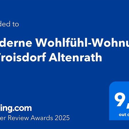 Moderne Wohlfuehl-Wohnung In Troisdorf Altenrath Dış mekan fotoğraf